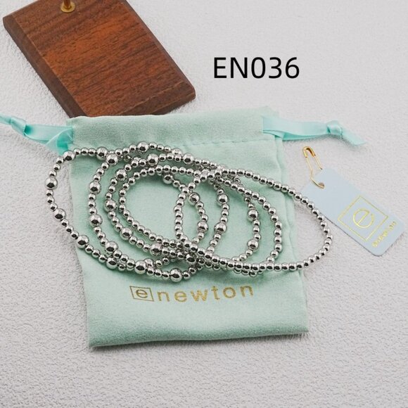 Enewton Platinum Bead Five-Piece Bracelet Set - Picture 2 of 5